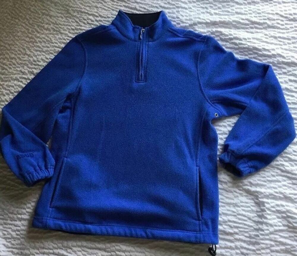 Ashworth Jacket Pullover Fleece Polyester 1/2 Zip Soft Blue Women's Small